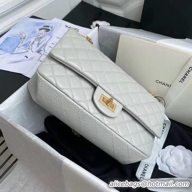 Promotional Chanel 2.55 Calfskin Flap Bag A37586 light grey