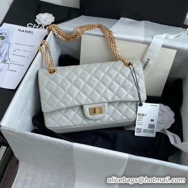 Promotional Chanel 2.55 Calfskin Flap Bag A37586 light grey