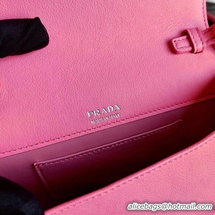 Traditional Discount Prada Saffiano leather shoulder bag 2BP019 rose