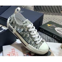 Top Quality Dior B23 Low-top Sneakers in White and Black Oblique Canvas 92632