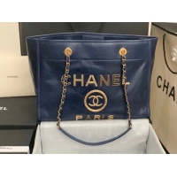 Traditional Discount Chanel shopping bag A67001 Royal Blue