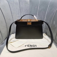 Cheap Price Fendi PEEKABOO ISEEU EAST-WEST leather bag 8BN323A black