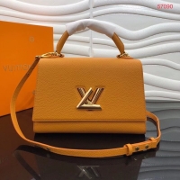 Pretty Style Louis vuitton Taurillon Leather TWIST ONE HANDLE MM M57090 yellow