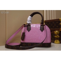 Promotional Louis Vuitton Monogram Vernis Alma BB Tote Bag M91606 pink