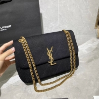 Unique Style Yves Saint Laurent IN CANVAS AND LEATHER Y434820 black