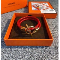 New Discount Hermes Glenan Double Tour Bracelets H8520 Red