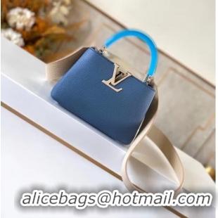 Well Crafted Louis vuitton CAPUCINES MINI M56072 LIGHT BLUE