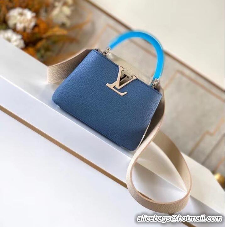 Well Crafted Louis vuitton CAPUCINES MINI M56072 LIGHT BLUE
