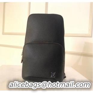Grade Quality Louis Vuitton Taiga Leather AVENUE SLING BAG M30701 Black