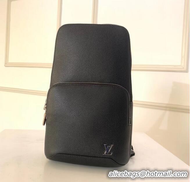 Grade Quality Louis Vuitton Taiga Leather AVENUE SLING BAG M30701 Black