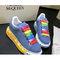 Well Crafted Alexander McQueen Velvet Graffiti Sneakers 092449