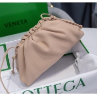 New Style Bottega Veneta The Mini Pouch Soft Clutch Bag in Calfskin BV0910 Nude Pink 2020