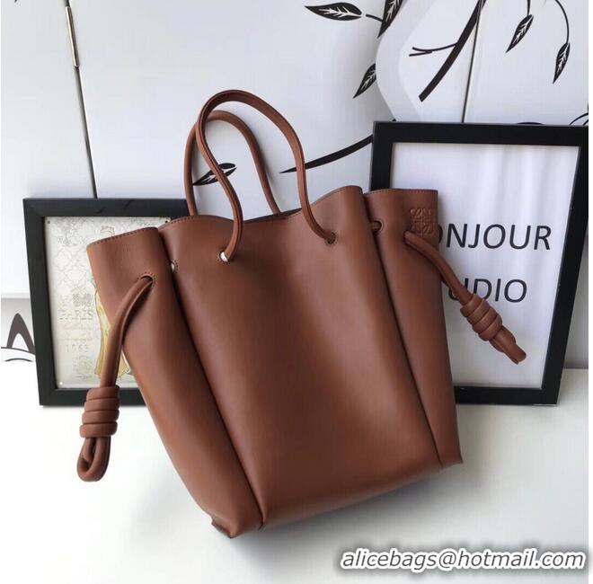 Unique Style Loewe tote Bags Original Leather 10189 brown