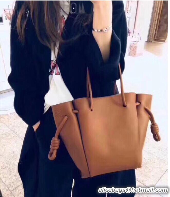 Unique Style Loewe tote Bags Original Leather 10189 brown