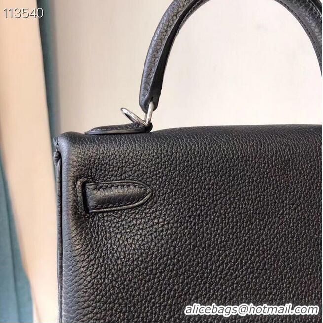 Super Quality Hermes Kelly 28cm Shoulder Bags Togo Leather KL28 Black