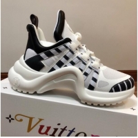 Top Grade Louis Vuitton LV Archlight Mesh Stripe Sneakers 120445 White