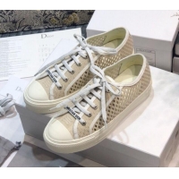 Top Quality Dior Walk'n'Dior Sneakers in White Mesh Embroidery 122251