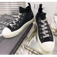 Best Price Dior Walk'n'Dior Knit High-top Sneakers Black/White 011284