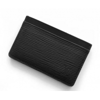 New Fashion Louis Vuitton Epi Leather Card Holder M63512 Black