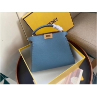 Hot Sell Fendi PEEKABOO ISEEU MEDIUM leather bag 70192 blue