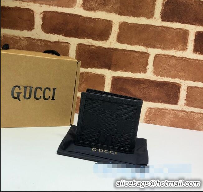 Shop Grade Gucci Off The Grid GG Nylon Billfold Wallet 625573 Black 2020