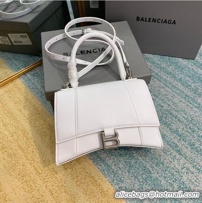 Best Price Balenciaga HOURGLASS SMALL TOP HANDLE BAG B108895 white