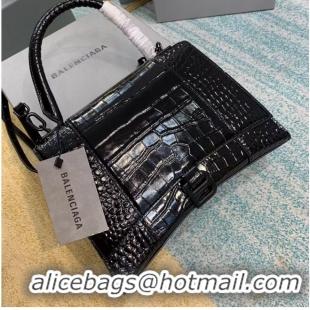 Wholesale Balenciaga HOURGLASS MEDIUM TOP HANDLE BAG B108892E black