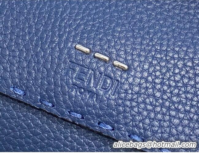Specials Fendi Men's Grained Leather Messenger Mini Bag F0330 Blue 2021