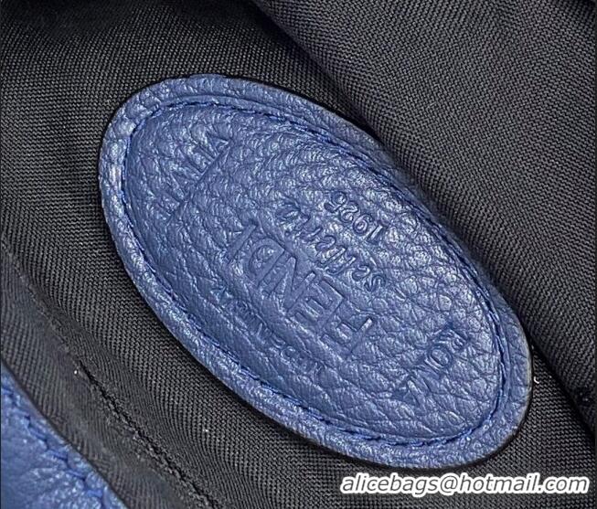 Specials Fendi Men's Grained Leather Messenger Mini Bag F0330 Blue 2021
