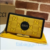 Big Enough Gucci Off The Grid GG Nylon Zip Wallet 625576 Yellow 2020