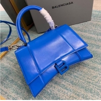 Popular Style Balenciaga HOURGLASS SMALL TOP HANDLE BAG B108895-1 blue