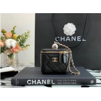 Best Price Chanel Original Caviar Leather Cosmetic Bag AP2195 Black