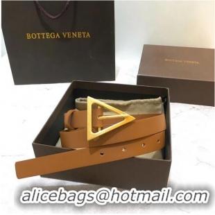 Well Crafted Bottega Veneta Original Leather Belt 5551 Brown