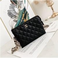 Shop Duplicate Chanel Grained Calfskin Clutch Bag 81050 Black