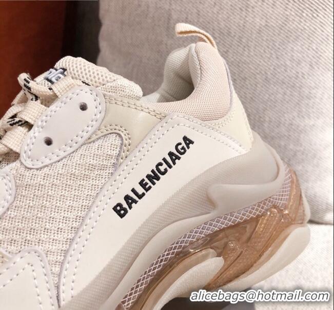Unique Grade Balenciaga Triple S Sneakers 051023 Beige 2021