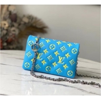 Low Cost Louis Vuitton POCHETTE COUSSIN M80744 Mint Green & Yellow