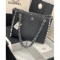 Best Grade Chanel Original Leather Shopping Bag AS8485 black