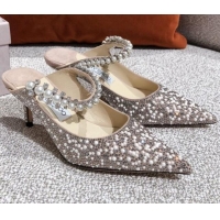 Pretty Style Jimmy Choo Pearl Crystal Pumps 6.5cm 041008