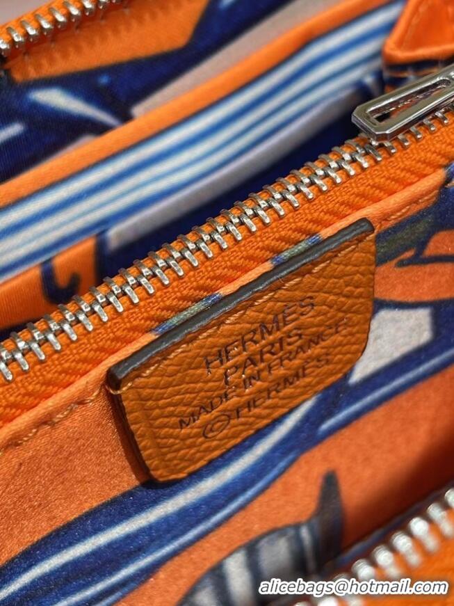 Good Quality Hermes Constance Wallets espom leather H2298 Orange