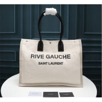 Inexpensive Yves Saint Laurent Rive Gauche Tote Shopping Bag 59929 White