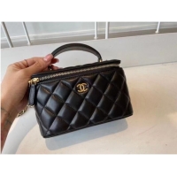 Best Grade Chanel Original Small classic chain box handbag AP2199 Black