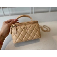 Discount Chanel Original Small classic chain box handbag AP2199 Apricot