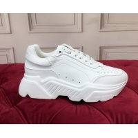 Super Quality Dolce Gabbana Nappa Leather Daymaster Sneakers 120156 White