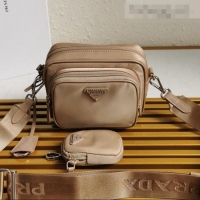 Famous Brand Prada Re-Edition 2005 Nylon Bag 1BH153 Beige 2021