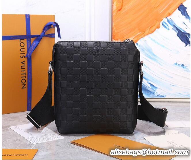 Classic Louis Vuitton Discovery Messenger BB Original Leathe Bag N42418 Black