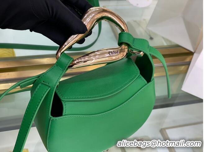 Good Quality Chloe Original Calfskin Leather Bag 3S1350 green