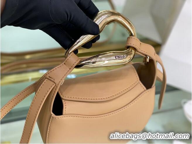 Affordable Price Chloe Original Calfskin Leather Bag 3S1350 Apricot