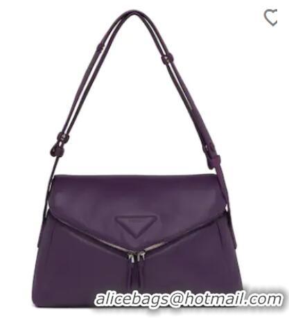 Buy Discount Padded nappa leather Prada Signaux bag 1BC165 violet