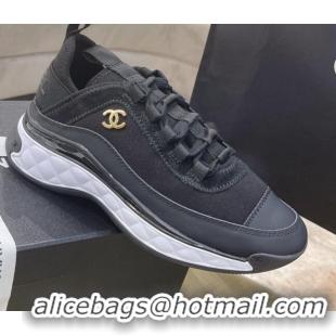 Unique Grade Chanel Suede Sneakers 061007 Black 2021