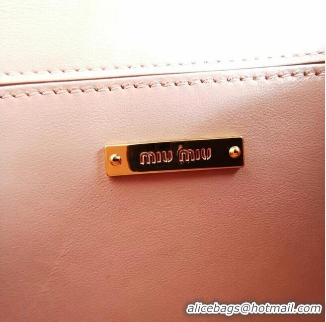 Wholesale miu miu Matelasse Nappa Leather mini tote Bag 5EA196 pink